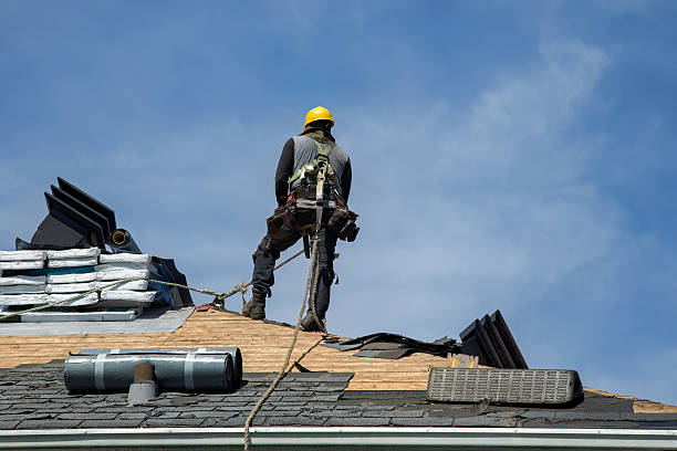 Professional Roofing technician working in Owego, NY